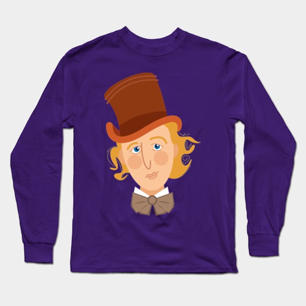 Willy Wonka Long Sleeve T-Shirt by ChrisPaulFarias